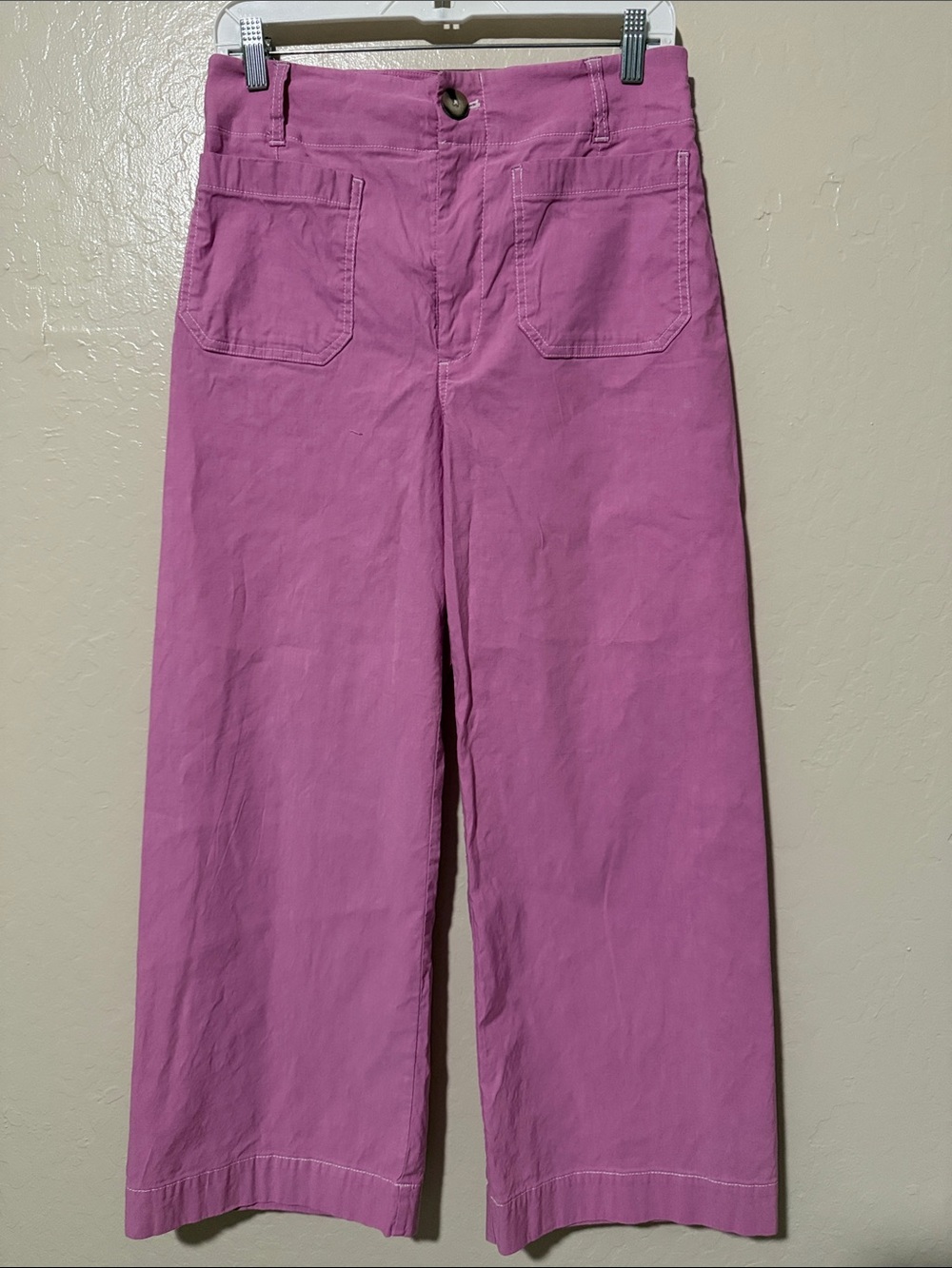 Anthropologie x Maeve The Colette Wide Leg Cropped Pants Size 28